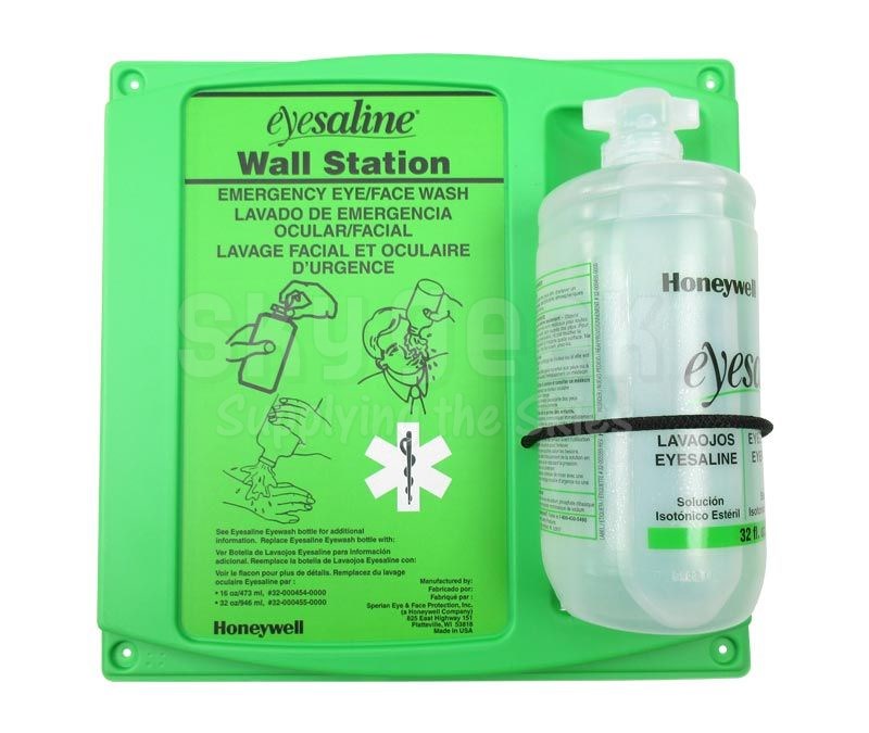 STATION, EYEWASH, CONTAINS 32 OZ. EYSALINE SOLU - Eyewash